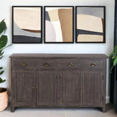 Kraft Bazaar Madrid Sideboard (L) in Tobacco Brown Finish 150x40x90Cm